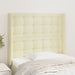 Tăblie de pat cu aripioare, crem, 103x16x118/128 cm, piele eco - WALTI WALTI