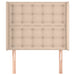 Tăblie pat cu aripioare cappuccino 103x16x118/128 cm piele eco - WALTI WALTI