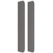 Tăblie de pat cu aripioare gri 163x16x118/128 cm catifea - WALTI WALTI