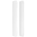 Tăblie de pat cu aripioare, alb, 203x16x118/128 cm, piele eco - WALTI WALTI