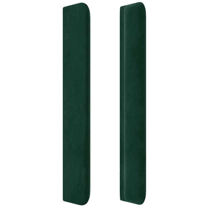 Tăblie pat cu aripioare verde închis 83x16x118/128 cm catifea - WALTI WALTI