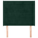 Tăblie pat cu aripioare verde închis 93x16x118/128 cm catifea - WALTI WALTI