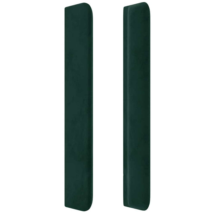 Tăblie pat cu aripioare verde închis 93x16x118/128 cm catifea - WALTI WALTI