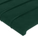 Tăblie pat cu aripioare verde închis 93x16x118/128 cm catifea - WALTI WALTI