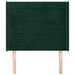 Tăblie pat cu aripioare verde închis 103x16x118/128 cm catifea - WALTI WALTI