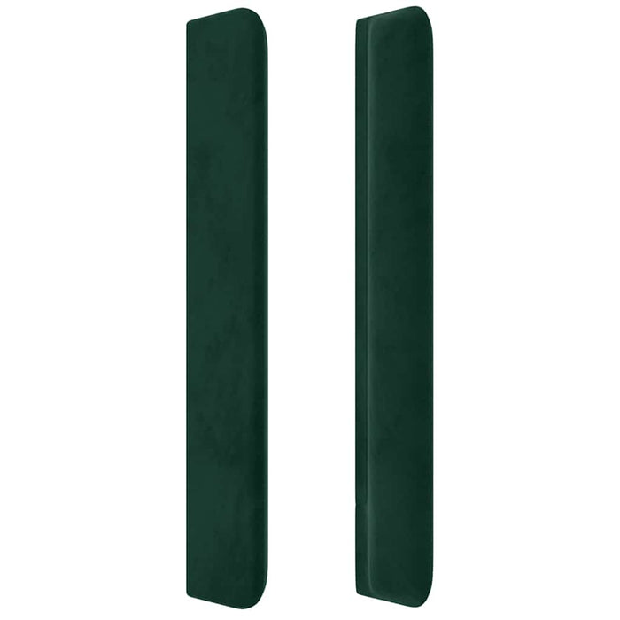 Tăblie pat cu aripioare verde închis 103x16x118/128 cm catifea - WALTI WALTI