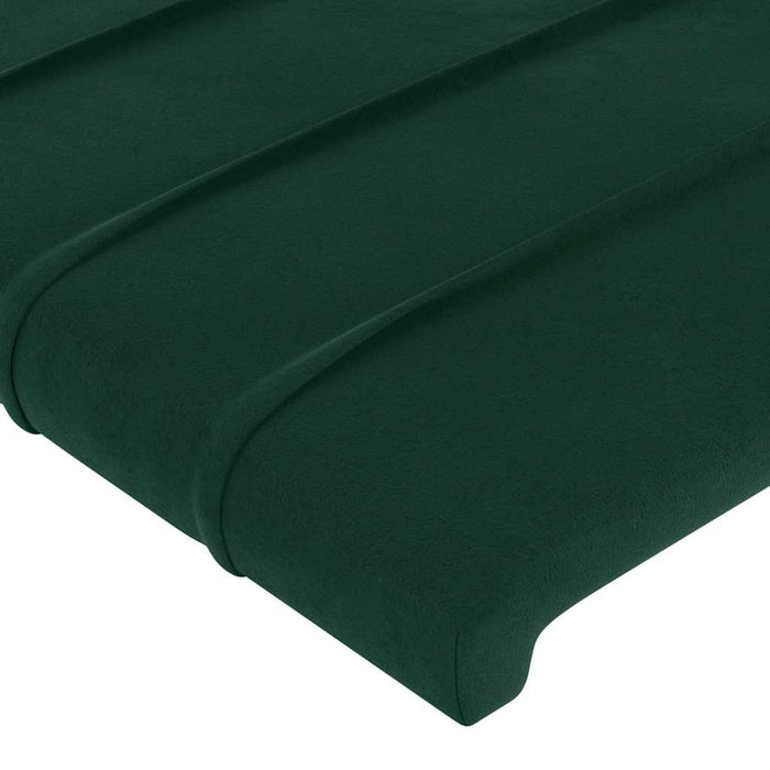 Tăblie pat cu aripioare verde închis 103x16x118/128 cm catifea - WALTI WALTI