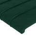 Tăblie pat cu aripioare verde închis 103x16x118/128 cm catifea - WALTI WALTI