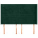 Tăblie pat cu aripioare verde închis 147x16x118/128 cm catifea - WALTI WALTI