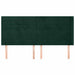 Tăblie pat cu aripioare verde închis 163x16x118/128 cm catifea - WALTI WALTI