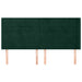 Tăblie pat cu aripioare verde închis 183x16x118/128 cm catifea - WALTI WALTI