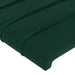 Tăblie pat cu aripioare verde închis 183x16x118/128 cm catifea - WALTI WALTI