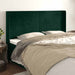 Tăblie pat cu aripioare verde închis 183x16x118/128 cm catifea - WALTI WALTI