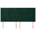 Tăblie pat cu aripioare verde închis 203x16x118/128 cm catifea - WALTI WALTI