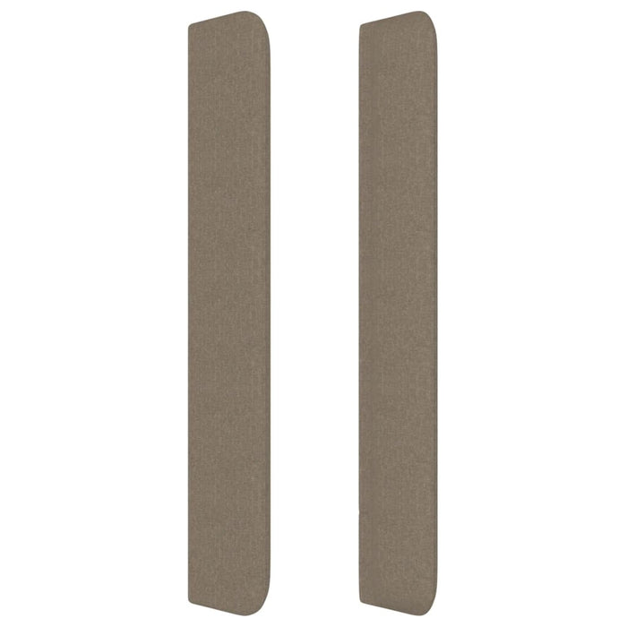 Tăblie de pat cu aripioare gri taupe 93x16x118/128 cm textil WALTI