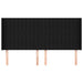 Tăblie de pat cu aripioare, negru, 203x16x118/128 cm, textil - WALTI WALTI