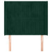 Tăblie pat cu aripioare verde închis 93x16x118/128 cm catifea - WALTI WALTI