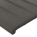 Tăblie de pat cu aripioare gri închis 103x16x118/128 cm catifea - WALTI WALTI
