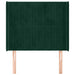 Tăblie pat cu aripioare verde închis 103x16x118/128 cm catifea - WALTI WALTI