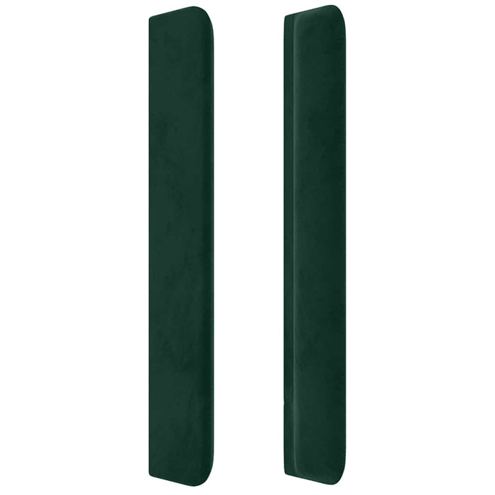 Tăblie pat cu aripioare verde închis 103x16x118/128 cm catifea - WALTI WALTI