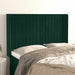Tăblie pat cu aripioare verde închis 147x16x118/128 cm catifea - WALTI WALTI