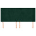 Tăblie pat cu aripioare verde închis 163x16x118/128 cm catifea - WALTI WALTI