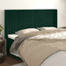 Tăblie pat cu aripioare verde închis 163x16x118/128 cm catifea - WALTI WALTI