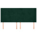 Tăblie pat cu aripioare verde închis 203x16x118/128 cm catifea - WALTI WALTI