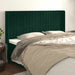 Tăblie pat cu aripioare verde închis 203x16x118/128 cm catifea - WALTI WALTI