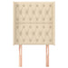 Tăblie de pat cu aripioare, crem, 83x16x118/128 cm, textil - WALTI WALTI