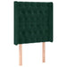 Tăblie pat cu aripioare verde închis 83x16x118/128 cm catifea - WALTI WALTI
