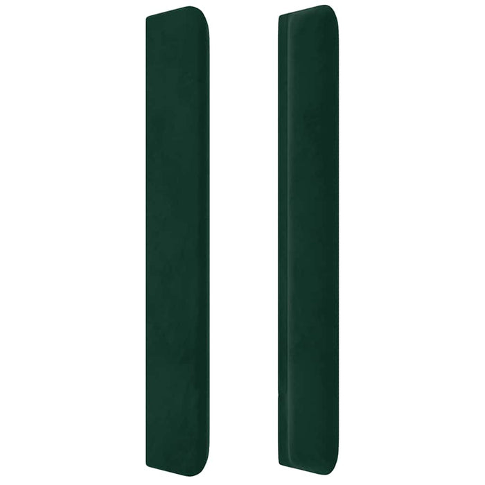Tăblie pat cu aripioare verde închis 83x16x118/128 cm catifea - WALTI WALTI
