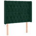 Tăblie pat cu aripioare verde închis 93x16x118/128 cm catifea - WALTI WALTI