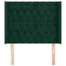Tăblie pat cu aripioare verde închis 93x16x118/128 cm catifea - WALTI WALTI