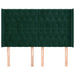 Tăblie pat cu aripioare verde închis 147x16x118/128 cm catifea - WALTI WALTI