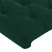 Tăblie pat cu aripioare verde închis 147x16x118/128 cm catifea - WALTI WALTI