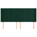 Tăblie pat cu aripioare verde închis 183x16x118/128 cm catifea - WALTI WALTI