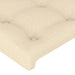 Tăblie de pat cu aripioare, crem, 163x16x118/128 cm, textil - WALTI WALTI