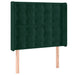 Tăblie pat cu aripioare verde închis 83x16x118/128 cm catifea - WALTI WALTI