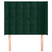 Tăblie pat cu aripioare verde închis 83x16x118/128 cm catifea - WALTI WALTI