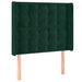 Tăblie pat cu aripioare verde închis 103x16x118/128 cm catifea - WALTI WALTI