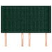 Tăblie pat cu aripioare verde închis 147x16x118/128 cm catifea - WALTI WALTI