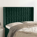 Tăblie pat cu aripioare verde închis 147x16x118/128 cm catifea - WALTI WALTI