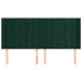 Tăblie pat cu aripioare verde închis 183x16x118/128 cm catifea - WALTI WALTI