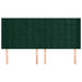Tăblie pat cu aripioare verde închis 203x16x118/128 cm catifea - WALTI WALTI