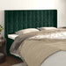 Tăblie pat cu aripioare verde închis 203x16x118/128 cm catifea - WALTI WALTI