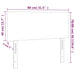 Tăblie de pat cu LED, gri deschis, 80x5x78/88 cm, textil - WALTI WALTI