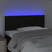 Tăblie de pat cu LED, negru, 90x5x78/88 cm, textil - WALTI WALTI