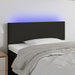 Tăblie de pat cu LED, negru, 90x5x78/88 cm, textil - WALTI WALTI