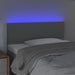 Tăblie de pat cu LED, gri deschis, 100x5x78/88 cm, textil - WALTI WALTI
